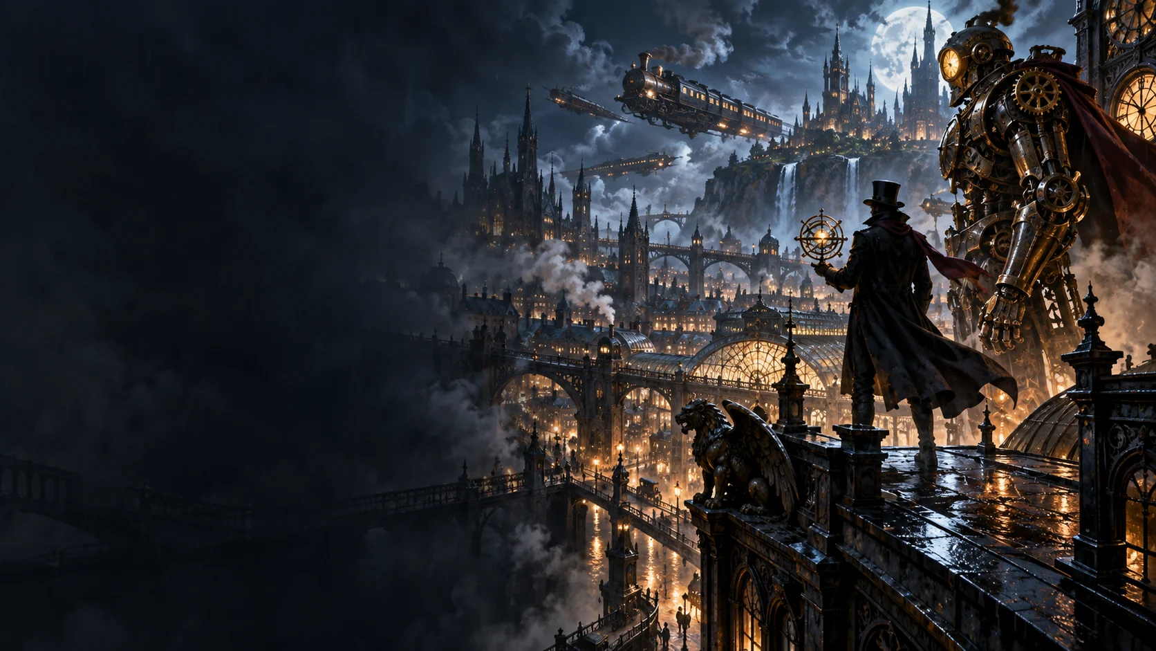 AI editorial illustration for Clockwork Revolution; not official gameplay
