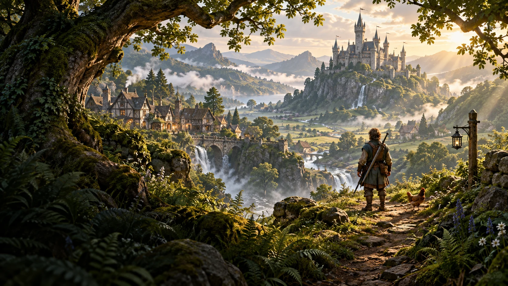 AI editorial illustration for Fable; not official gameplay