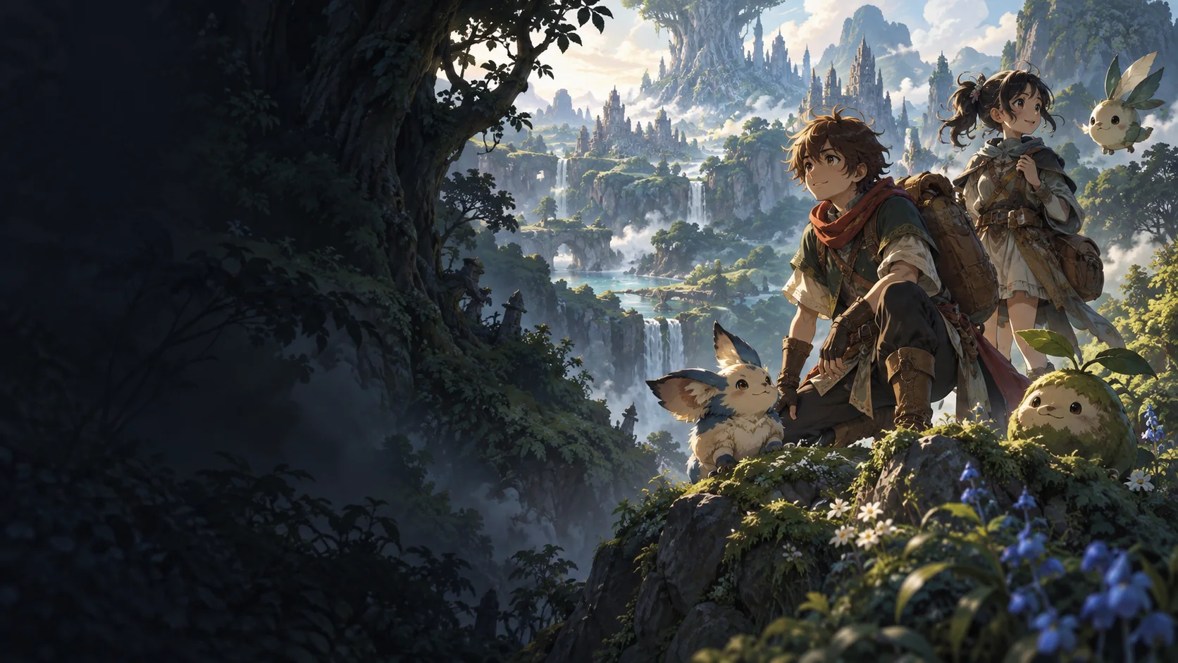 AI editorial illustration for DRAGON QUEST MONSTERS: The Withered World; not official gameplay