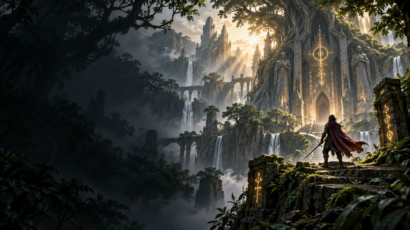 AI editorial illustration for Fallen Tear: The Ascension; not official gameplay