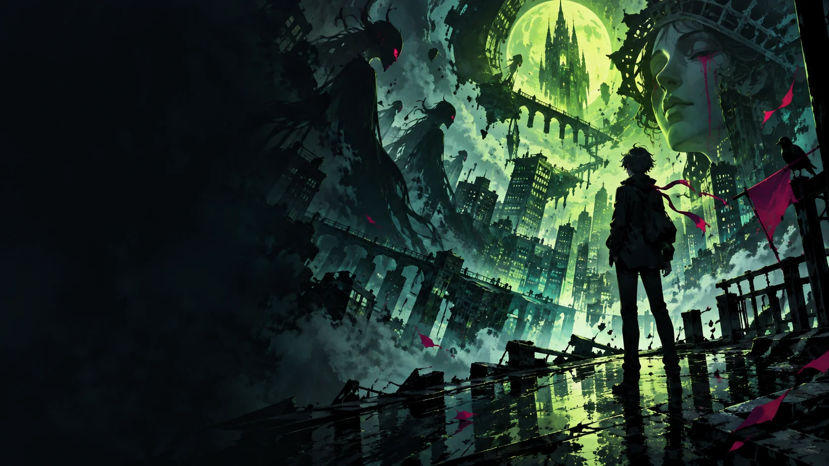 AI editorial illustration for Persona 6; not official gameplay