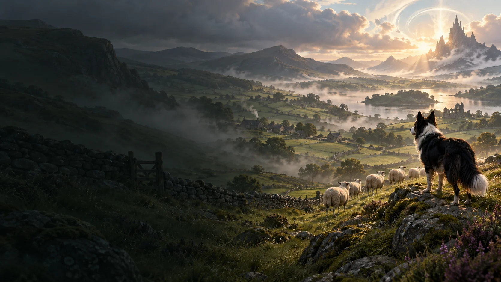 AI editorial illustration for The Free Shepherd; not official gameplay