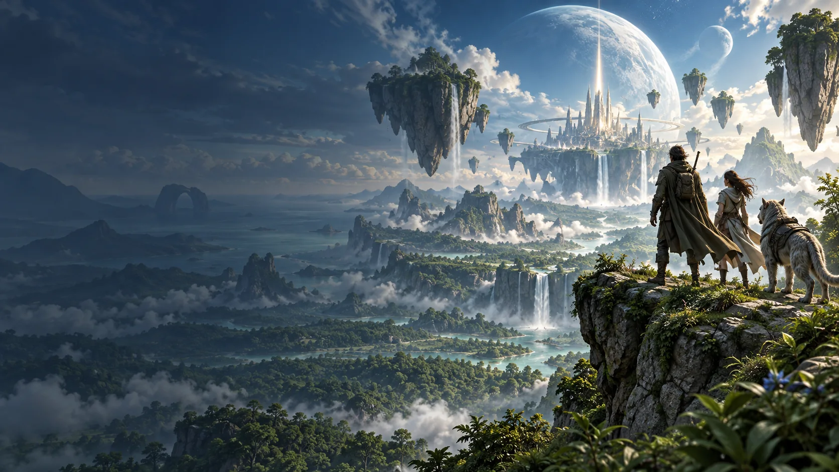 AI editorial illustration for Xenoblade Genesis; not official gameplay